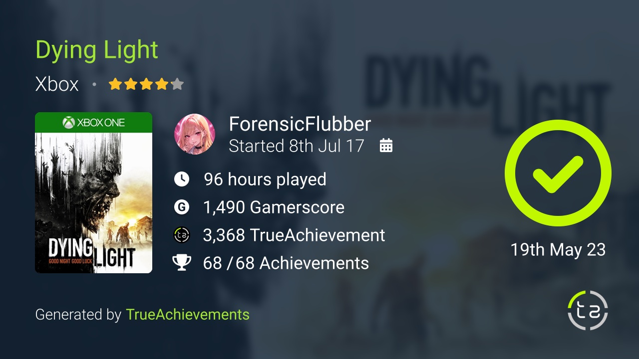 Dying Light achievement summary